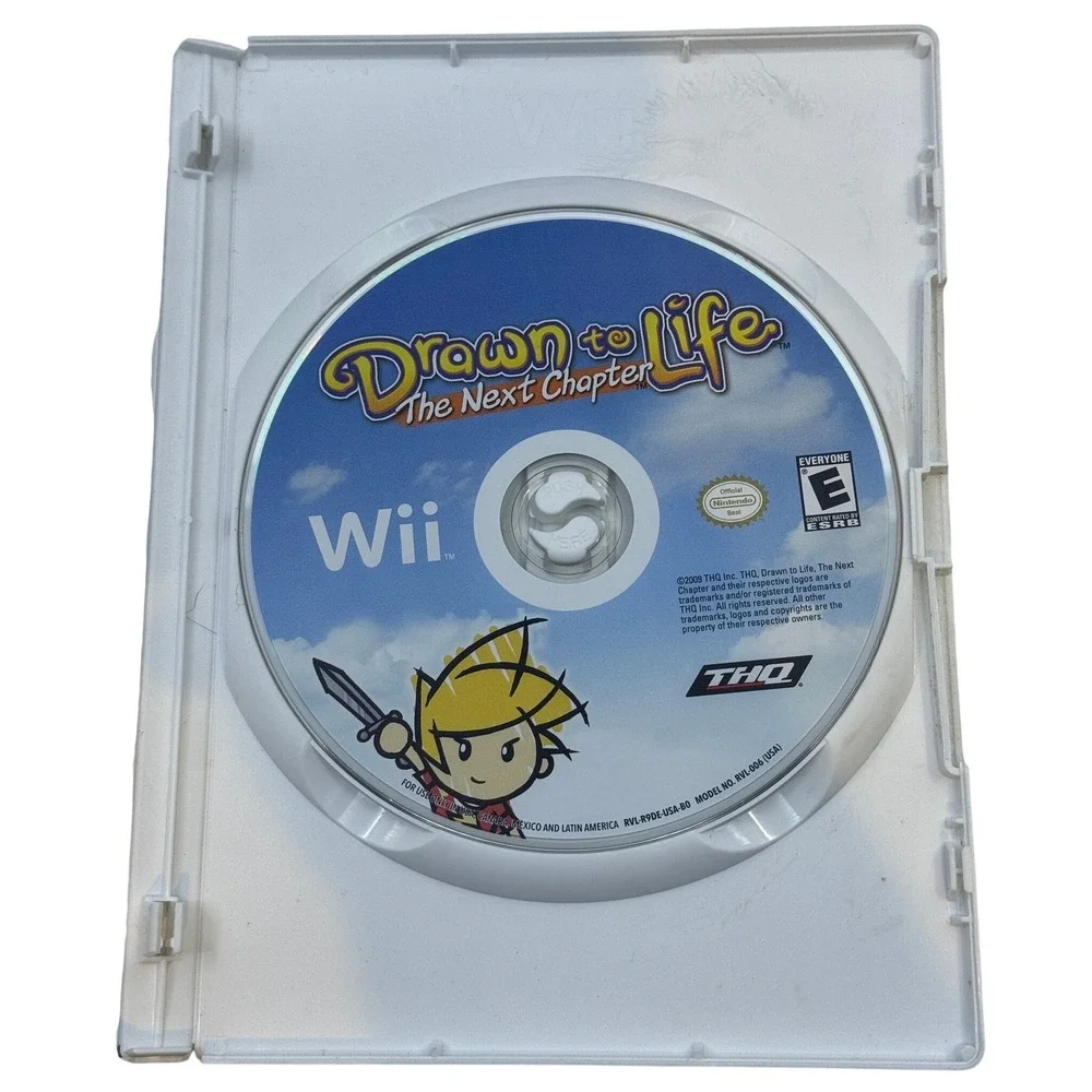 Drawn to Life The Next Chapter Nintendo Wii Game CIB THQ Action Adventure 2009